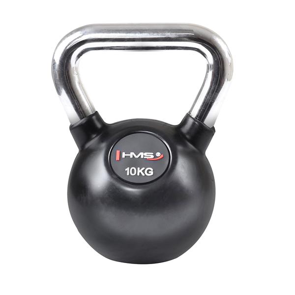 Vinylov kettlebell s chromovanm chopem HMS KGC 10 kg