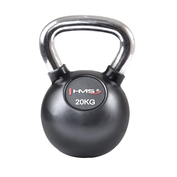 Vinylov kettlebell s chromovanm chopem HMS KGC 20 kg