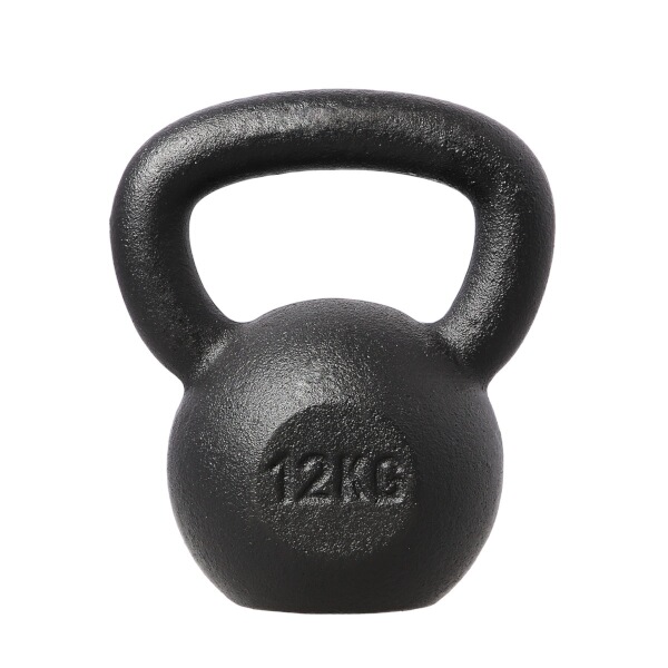 Litinov kettlebell HMS KZG12 12 kg, ern